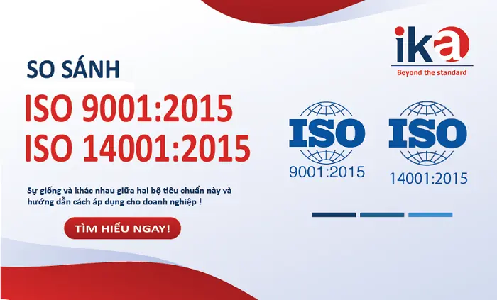 so sánh tiêu chuẩn iso 9001 và iso 14001