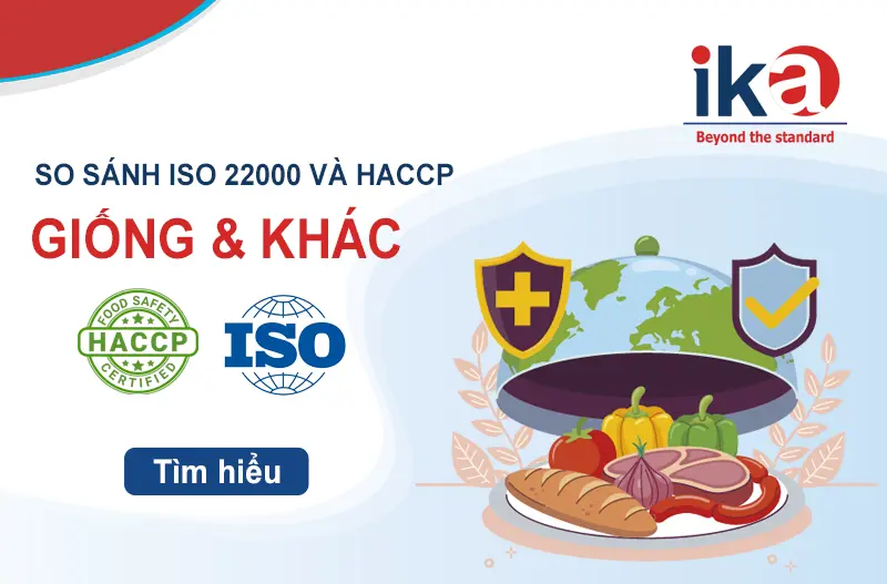 so sánh iso 22000 và haccp