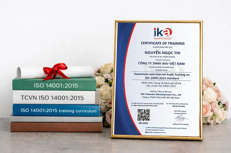 chứng chỉ đào tạo ISO 14001:2015