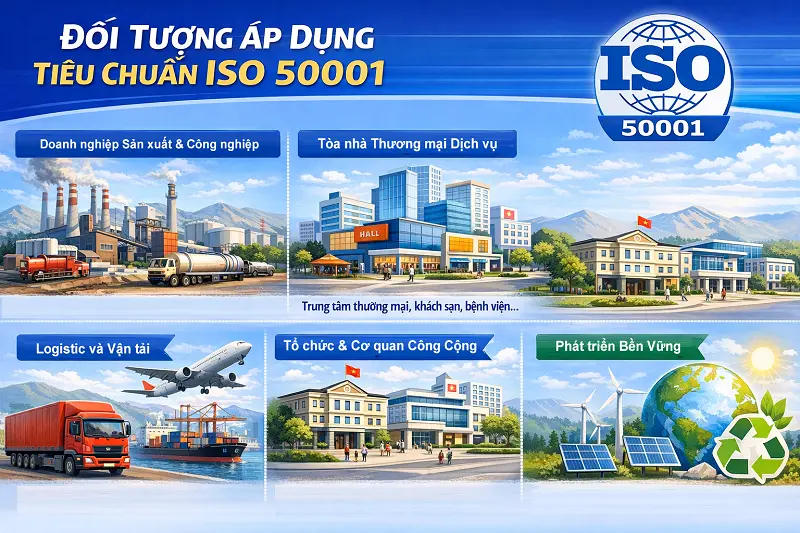 đối tượng áp dụng ISO 50001