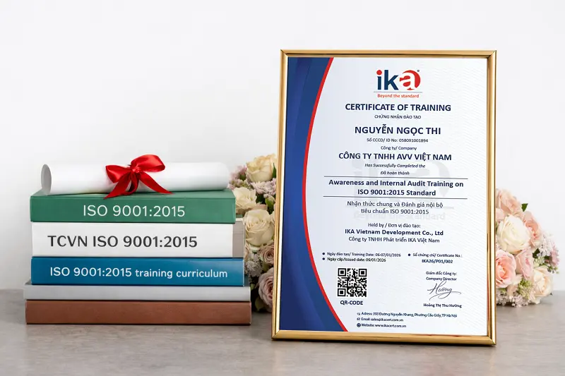 chứng chỉ khóa đào tạo iso 9001
