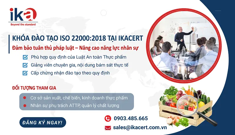 khóa đào tạo nhận thức ISO 22000:2018