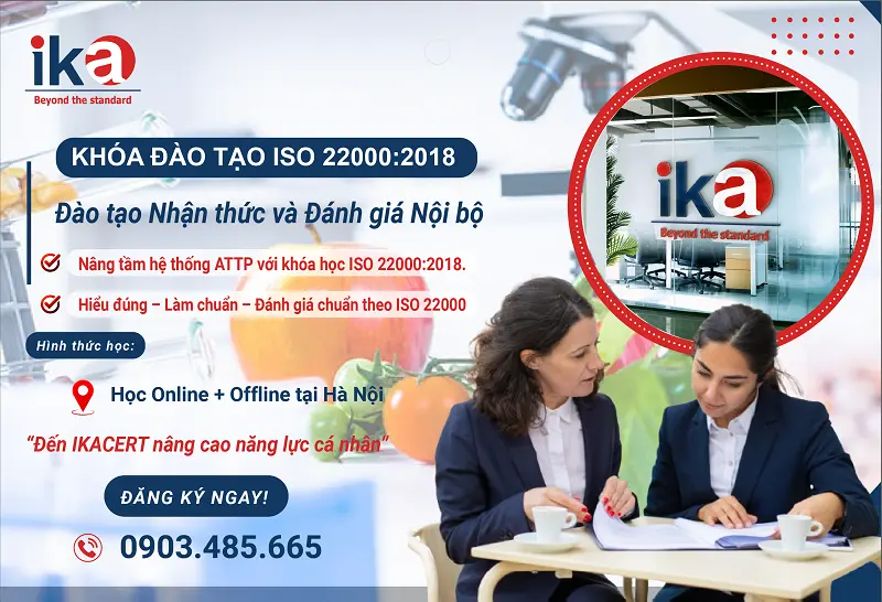 khóa đào tạo ISO 22000:2018