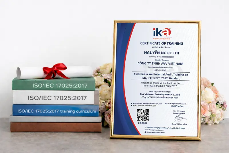 chứng chỉ đào tạo iso 17025