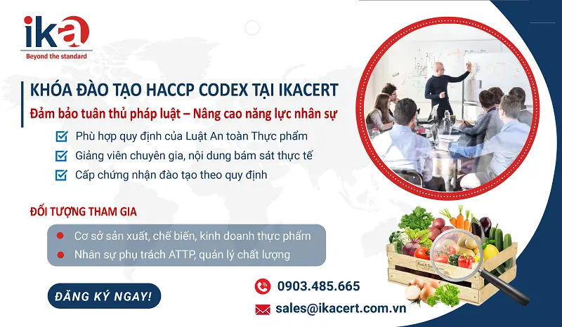 đào tạo nhận thức và đánh giá nội bộ haccp