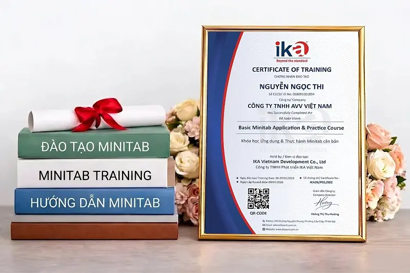 chứng chỉ khóa minitab