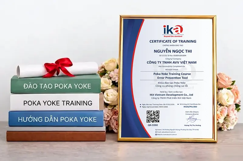 chứng chỉ đào tạo poka yoke